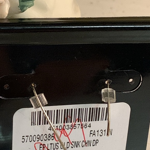 WHITE HOUSE BLACK MARKET Gold Tone, Rhinestones & Green Stones & Beads Earrings - Picture 5 of 6